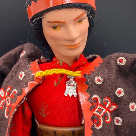 Polish Folk Ethnic Artisanal Handmade Dolls 10” - Picture 5 of 16